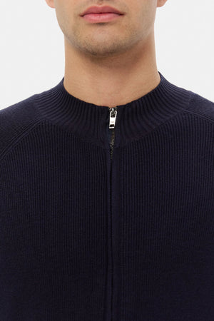 TWN Men's Slim Fit Viscose Blend Plain Knit Cardigan