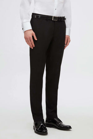 TWN Men's Slim Fit Tuxedo Suit with Polyester Viscose Blend