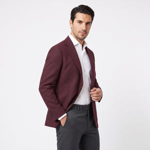 D'S Damat Men's Regular Fit Wool Blend Suit Jacket