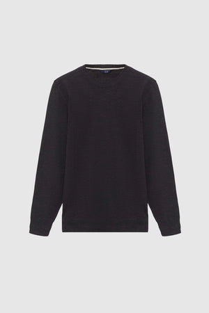 D'S Damat Men's Regular Fit Wool Blend Plain Knit Sweater