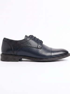 D'S Damat Men's Genuine Leather Cap Toe Derby Dress Shoes