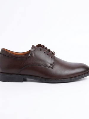 D'S Damat Men's Genuine Leather Plain Toe Derby Dress Shoes