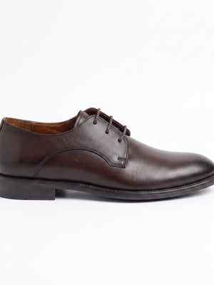 D'S Damat Men's Plain Toe Leather Derby Shoes