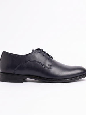 D'S Damat Men's Plain Toe Leather Derby Shoes