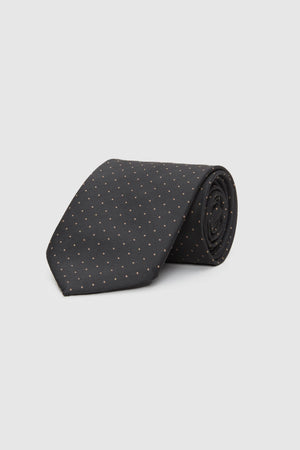 D'S Damat Luxury Men's Accessory Gift Set – Navy Tie, Pocket Square, Cufflinks & Stone Bracelet