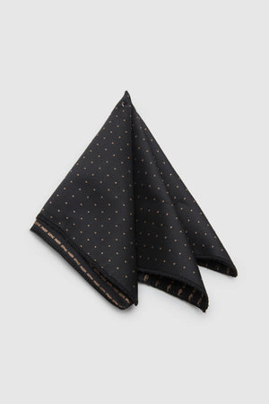 D'S Damat Luxury Men's Accessory Gift Set – Navy Tie, Pocket Square, Cufflinks & Stone Bracelet
