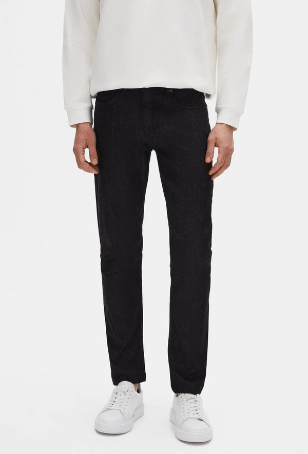 Ds Damat Slim Fit Black Denim Trousers