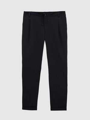 TWN Relaxed Fit Navy Blue RPT Lightweight Jogger Pants for Men
