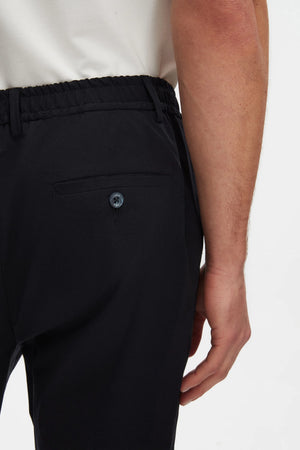TWN Relaxed Fit Navy Blue RPT Lightweight Jogger Pants for Men