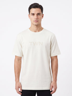 TWN Men's Relaxed Fit Printed 100% Cotton Casual T-Shirt