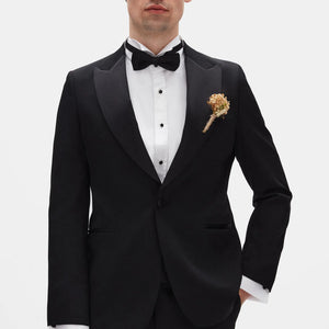 TWN Slim Fit Convertible Crepe Tuxedo Suit Premium Ceremony Men's Suit - 4ESS5E306509M
