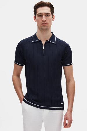 D'S Damat Men's Regular Fit Knit Polo Shirt with RPT DRY Technology