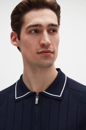 D'S Damat Men's Regular Fit Knit Polo Shirt with RPT DRY Technology