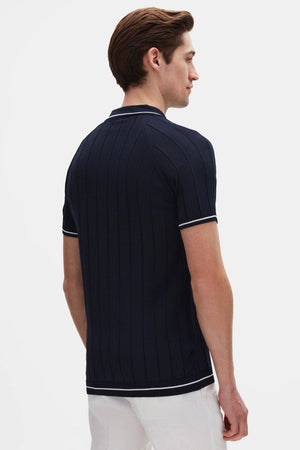 D'S Damat Men's Regular Fit Knit Polo Shirt with RPT DRY Technology