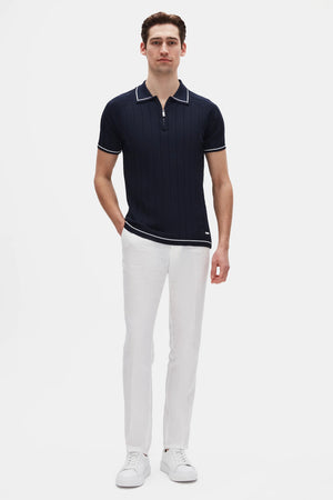 D'S Damat Men's Regular Fit Knit Polo Shirt with RPT DRY Technology