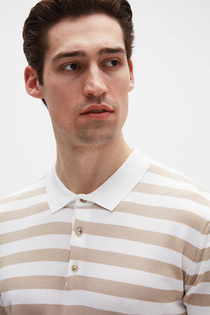 D'S Damat Men's Regular Fit Striped Rayon Blend Knitwear Summer T-Shirt