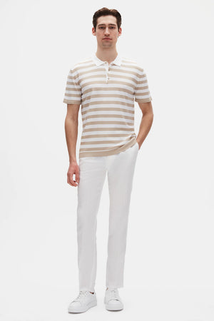 D'S Damat Men's Regular Fit Striped Rayon Blend Knitwear Summer T-Shirt