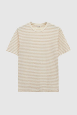 D'S Damat Men's Regular Fit Cotton Linen Blend T-Shirt