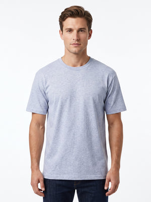 D'S Damat Men's Regular Fit Linen Blend Casual T-Shirt