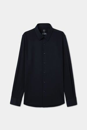 D'S Damat Men's Slim Fit Knitted Cotton Blend Formal Shirt