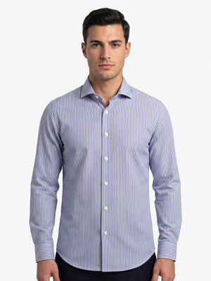 D'S Damat Men's Slim Fit Cotton Blend Formal Shirt