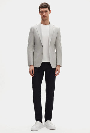 DS Groom Slim Fit Linen Blend Stretch Jacket Premium Ceremony Men's Blazer - 4HF044700436M