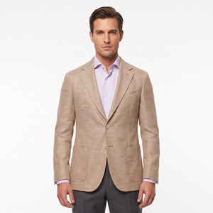 D'S Damat Men's Regular Fit Linen Blend Suit Jacket