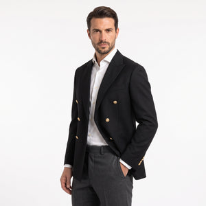 D'S Damat Men's Regular Fit Double-Breasted Suit Jacket
