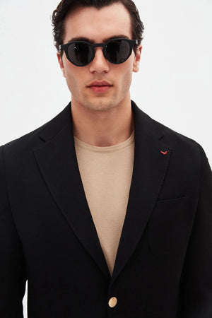 D'S Damat Regular Fit Textured Stretch Fabric Jacket Premium Formal Men's Blazer - 4HF04KV13494M