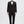 Twn Slim Fit Black Straight Collar Groom Suit & Tuxedo Vest Suit-D'S DAMAT ONLINE