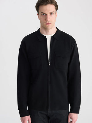 TWN Slim Fit Wool Blend Jacket Lightweight Casual Men's Jacket