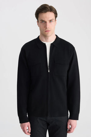 TWN Slim Fit Wool Blend Jacket Lightweight Casual Men's Jacket