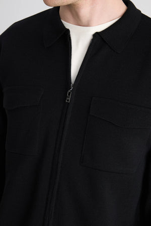 TWN Slim Fit Wool Blend Jacket Lightweight Casual Men's Jacket