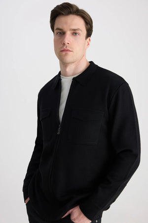 TWN Slim Fit Wool Blend Jacket Lightweight Casual Men's Jacket