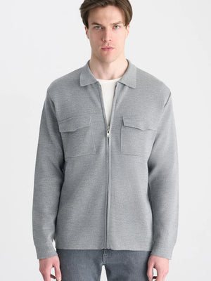 TWN Slim Fit Wool Blend Jacket Lightweight Casual Men's Jacket