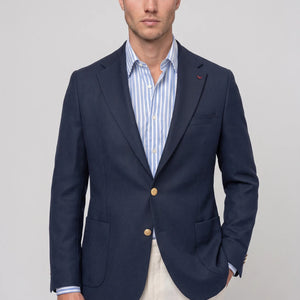 D'S Damat Slim Fit Wool Blend Textured Fabric Jacket Premium Casual Men's Blazer - 5HC04IR12494M