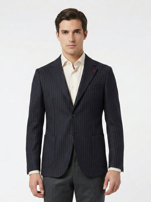 D'S Damat Men's Regular Fit Textured Polyester Viscose Jacket