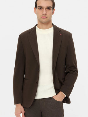 D'S Damat Regular Fit Textured Stretch Fabric Jacket Premium Formal Men's Blazer