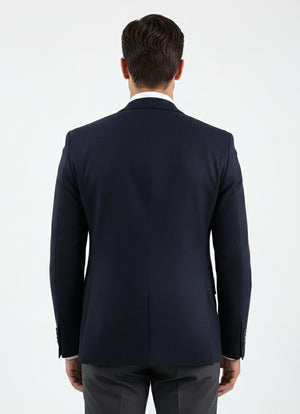 D'S Damat Regular Fit Textured Stretch Fabric Jacket Premium Formal Men's Blazer - 5HC04TD09436M