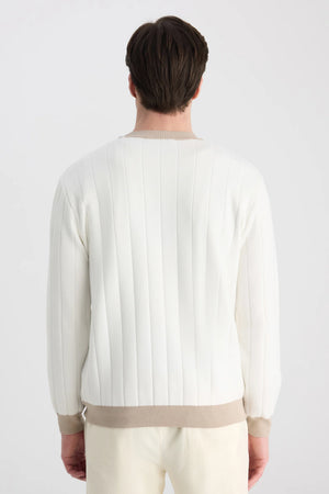 D'S Damat Regular Fit Viscose Blend Sweater Soft Casual Men's Knitwear