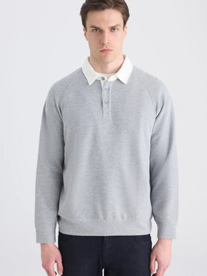 D'S Damat Regular Fit Blend Sweatshirt Soft Casual Men's Essential Sweatshirt