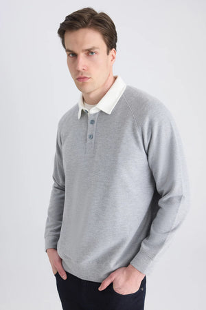 D'S Damat Regular Fit Blend Sweatshirt Soft Casual Men's Essential Sweatshirt