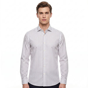 D'S Damat  Slim Fit Stipe Shirt - 5HF02HD44185D