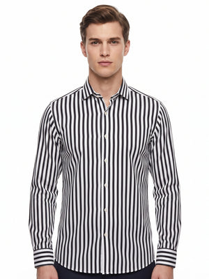 D'S Damat Men's Slim Fit 100% Cotton Formal Shirt
