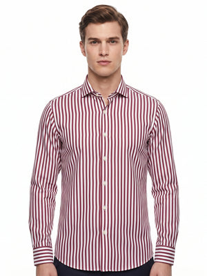 D'S Damat Men's Slim Fit 100% Cotton Formal Shirt