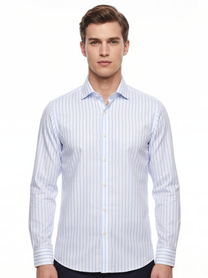 D'S Damat Men's Slim Fit 100% Cotton Formal Shirt