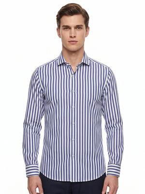 D'S Damat Men's Slim Fit 100% Cotton Formal Shirt