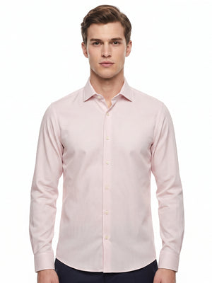 D'S Damat Men's Slim Fit 100% Cotton Formal Dress Shirt