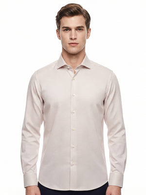 D'S Damat Men's Slim Fit 100% Cotton Formal Dress Shirt