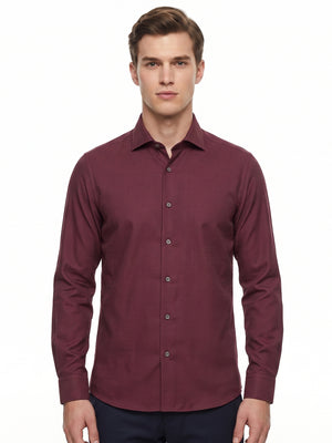 D'S Damat Men's Slim Fit 100% Cotton Formal Dress Shirt